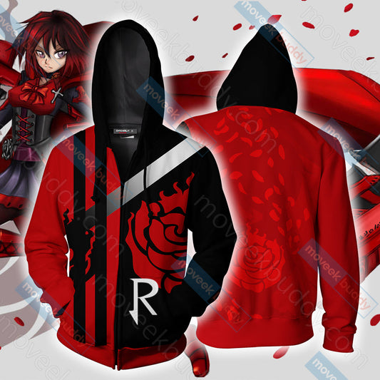 RWBY Ruby Rose Zip Up Hoodie 5XL