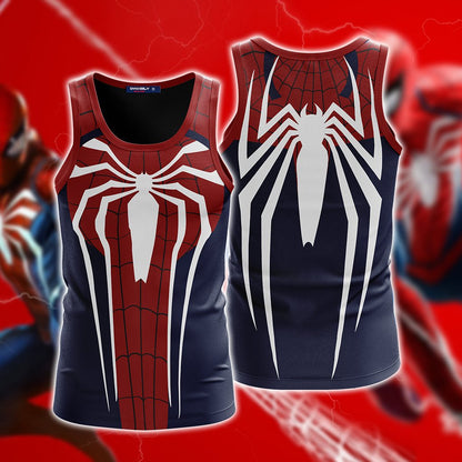 Spider-Man Cosplay PS4 Advanced Suit New Look 3D Hoodie Tank Top
