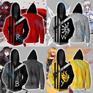 RWBY Ruby Rose Zip Up Hoodie   