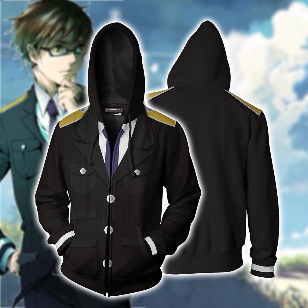 Noragami Kazuma Cosplay Zip Up Hoodie Jacket 5XL
