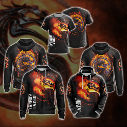 Mortal Kombat symbol Video Game 3D T-shirt