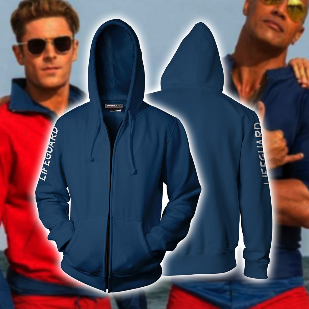Baywatch Cosplay Zip Up Hoodie Jacket Version 2