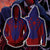 Scarlet Spider (Ben Reilly) Cosplay Zip Up Hoodie Jacket XS  