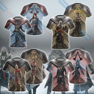 Assassin's Creed Unity New Collection Unisex 3D T-shirt   