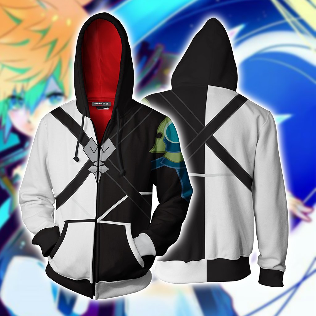 Kingdom Hearts Ventus Cosplay Zip Up Hoodie Jacket 5XL