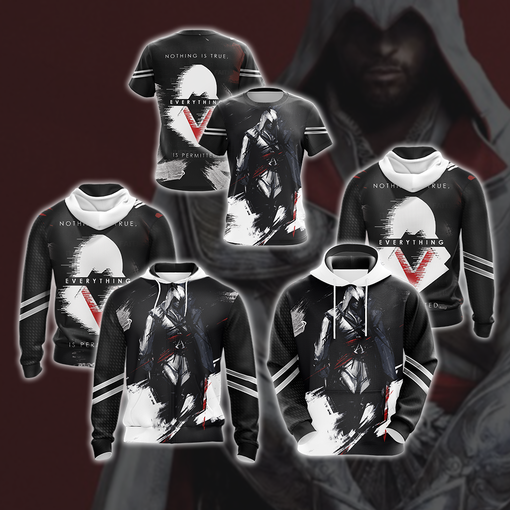 Assassin's Creed Nothing Is True Everything Is Permitted Unisex 3D T-shirt