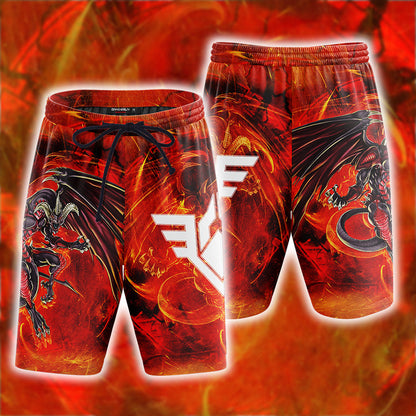 Yu-Gi-Oh! Red Dragon Archfiend Unisex 3D T-shirt Beach Shorts