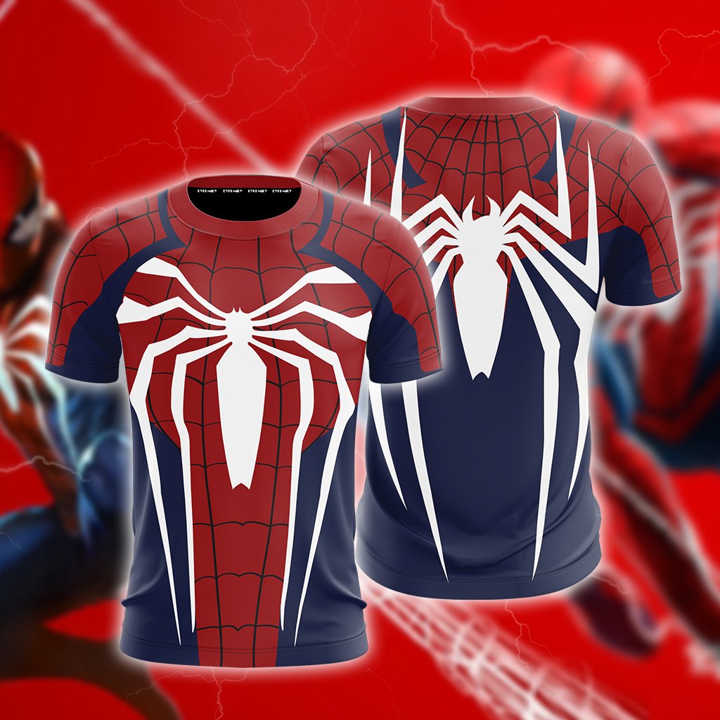 Spider-Man Cosplay PS4 Advanced Suit New Look 3D Hoodie T-shirt