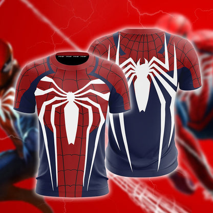 Spider-Man Cosplay PS4 Advanced Suit New Look 3D Hoodie T-shirt