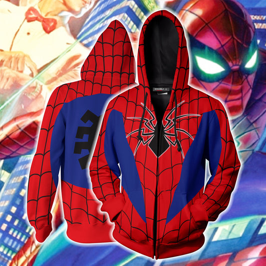 Spider-Armor MK IV Cosplay PS4 Zip Up Hoodie Jacket 5XL