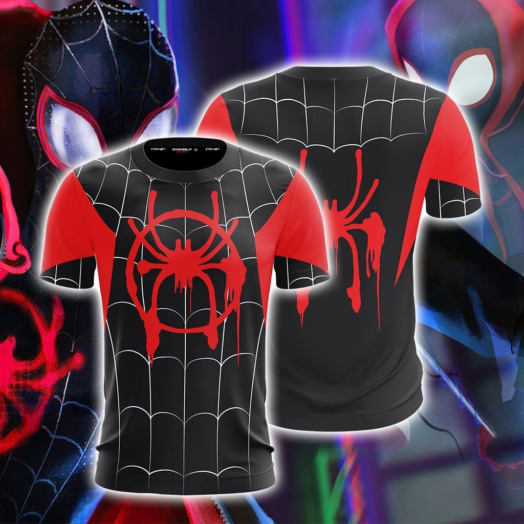 Spider-Man: Into the Spider-Verse Miles Morales Cosplay Unisex 3D T-shirt