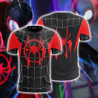 Spider-Man: Into the Spider-Verse Miles Morales Cosplay Unisex 3D T-shirt
