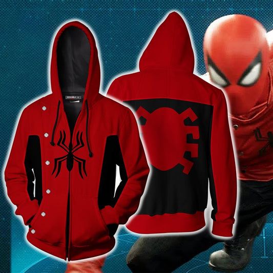 Spider-Man Last Stand Cosplay PS4 Zip Up Hoodie Jacket 5XL