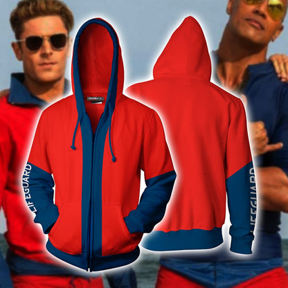 Baywatch Cosplay Zip Up Hoodie Jacket Version 1