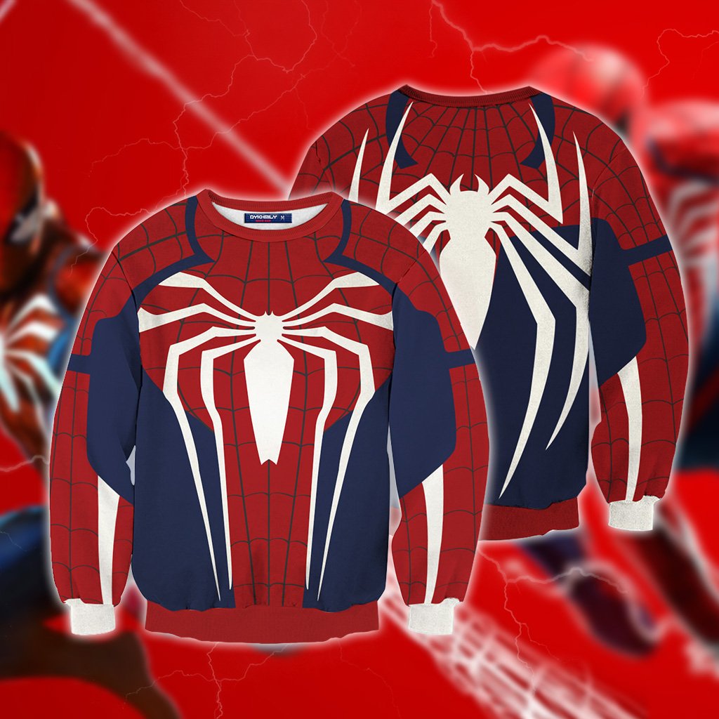 Spider-Man Cosplay PS4 Advanced Suit New Look 3D Hoodie Sweatshirt