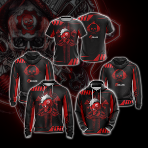 Gears Of War Red Unisex 3D T-shirt   