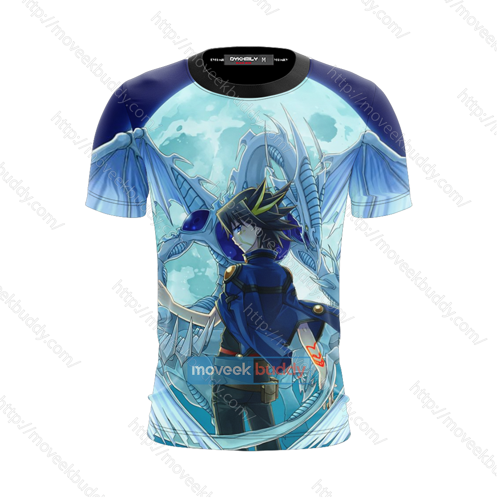 Yu-Gi-Oh! Yusei Fudo and Stardust Dragon 3D T-shirt   