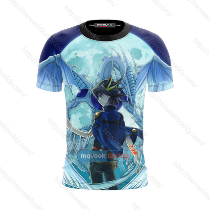 Yu-Gi-Oh! Yusei Fudo and Stardust Dragon 3D T-shirt   