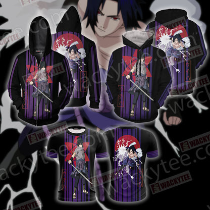 Naruto - Uchiha Sasuke Unisex 3D T-shirt