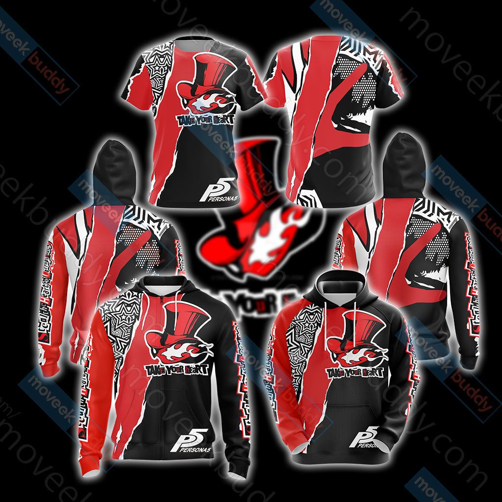 Persona 5 New Look Unisex 3D T-shirt Hoodie