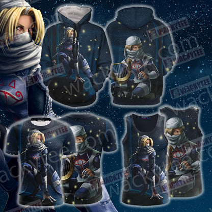 The Legend of Zelda Ocarina of Time - Sheik Unisex 3D T-shirt