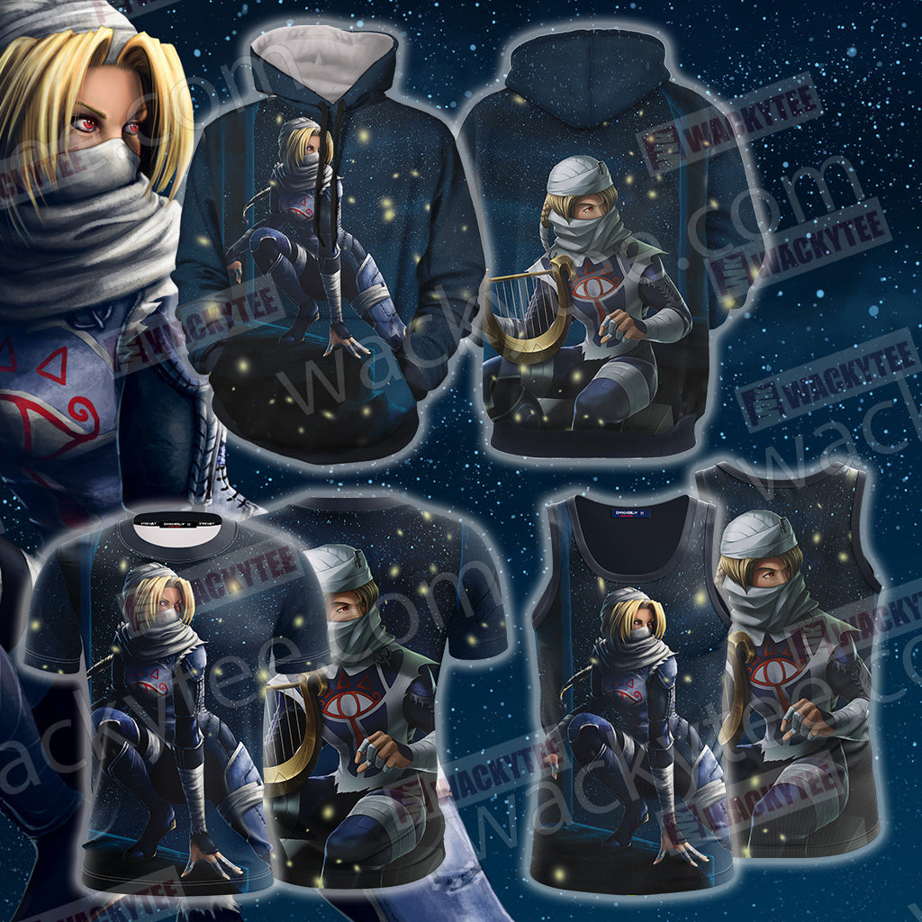 The Legend of Zelda Ocarina of Time - Sheik Unisex 3D T-shirt
