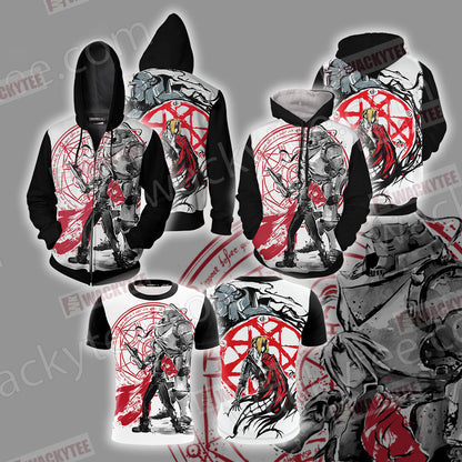 Fullmetal Alchemist - Edward and Alphonse Unisex 3D T-shirt