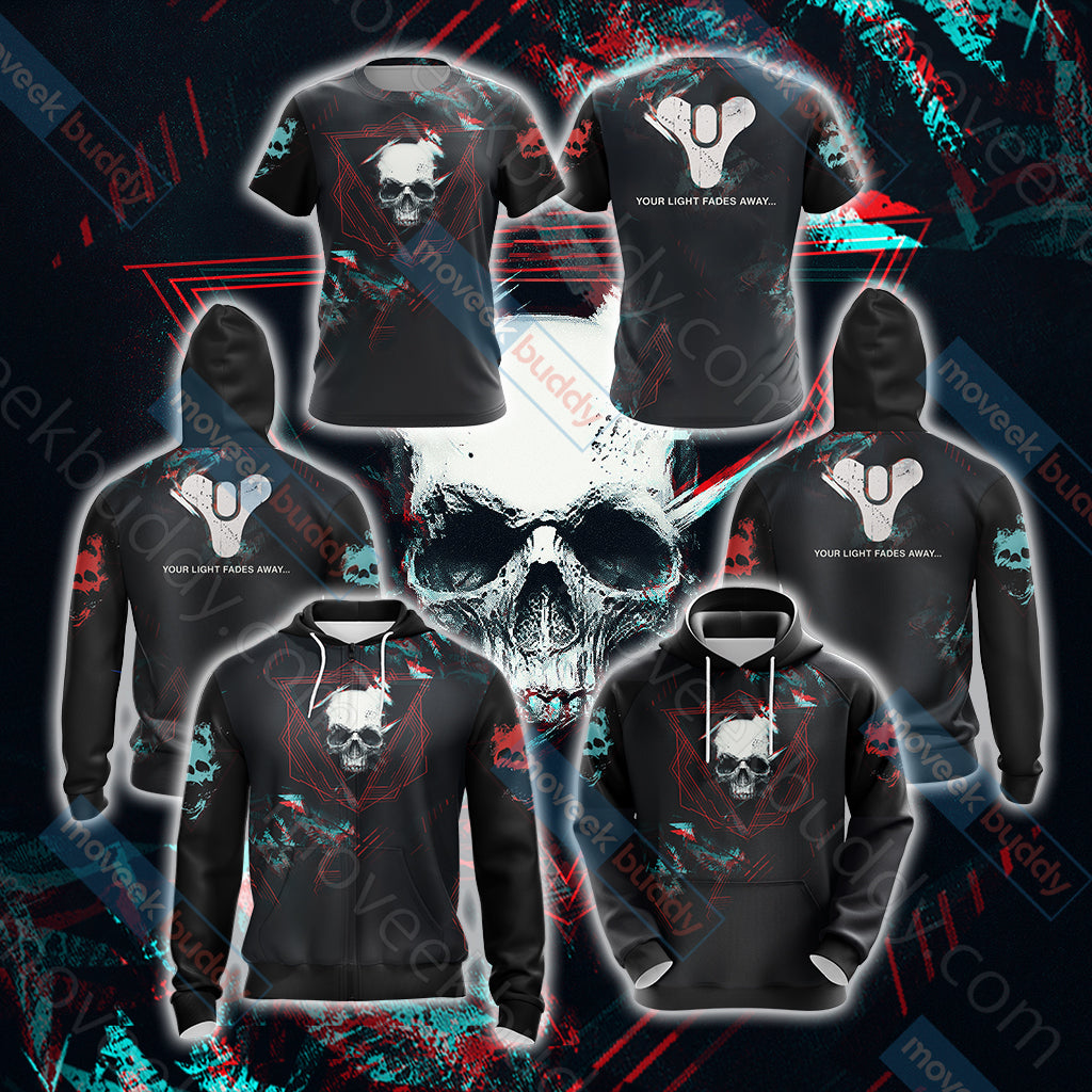 Destiny 2 New Style Unisex 3D T-shirt Zip Hoodie Pullover Hoodie