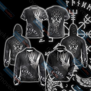 Vikings - Vegvisir Unisex 3D T-shirt   