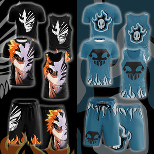 Bleach Symbol Unisex 3D Beach Shorts   