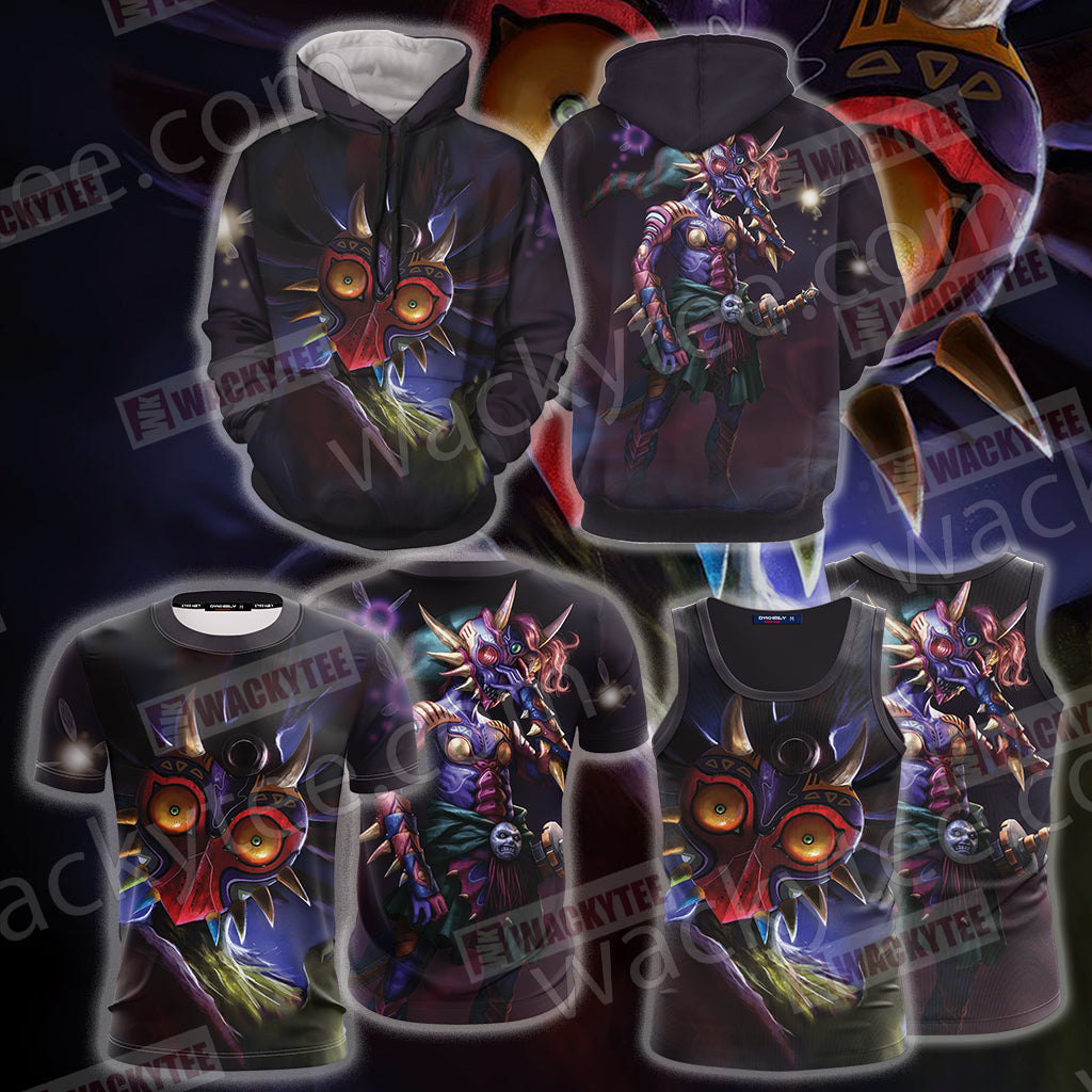 The Legend Of Zelda: Majora Skull Kid Unisex 3D T-shirt