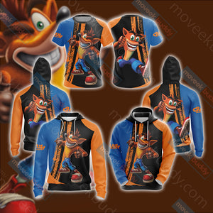 Crash Bandicoot New Look Unisex 3D T-shirt   