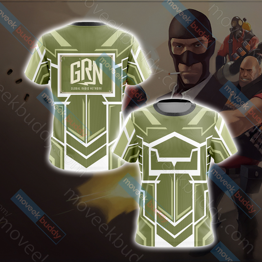 Team Fortress 2 - GRN - GLOBAL RADIO NETWORK Unisex 3D T-shirt