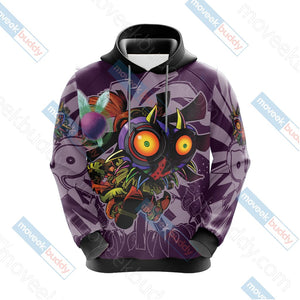 The Legend Of Zelda: Majora's Mask Unisex 3D T-shirt Zip Hoodie Pullover Hoodie   