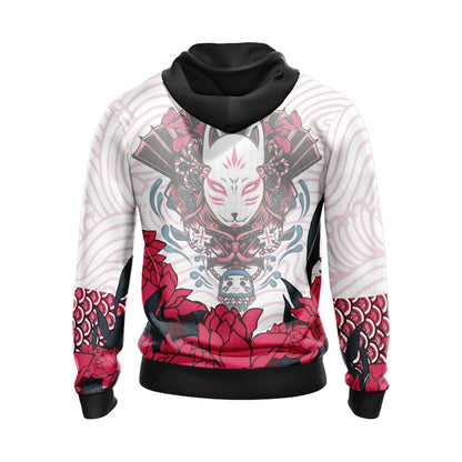 Naruto Kitsune Mask Unisex 3D T-shirt