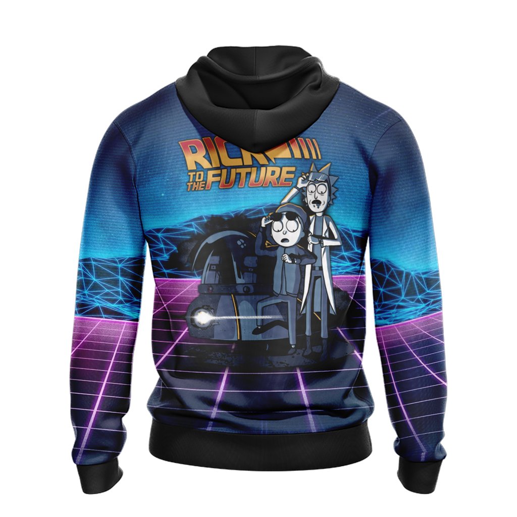 Back To The Future x Rick and Morty Unisex 3D T-shirt