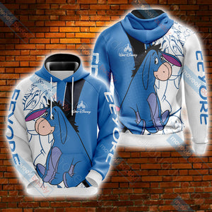 Winnie The Pooh - Eeyore Unisex 3D Hoodie S  