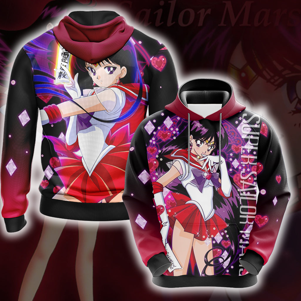 Sailor Moon - Sailor Mars 3D T-shirt Hoodie