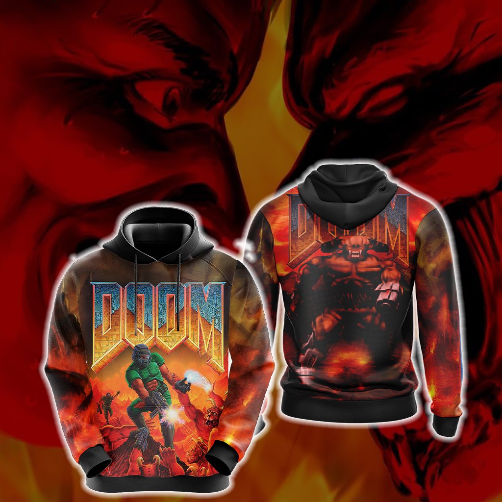 Doom New Version 1 Unisex 3D T-shirt Hoodie