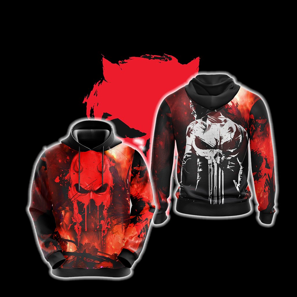 The Punisher Daredevil New Unisex 3D T-shirt Hoodie