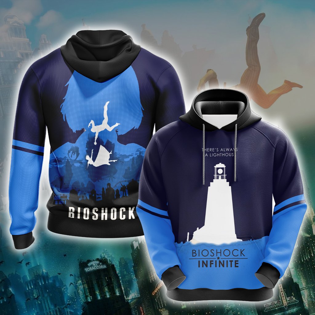 BioShock Infinite There's Always A Lighthouse New Unisex 3D T-shirt Hoodie