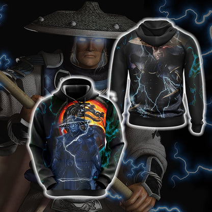 Mortal kombat Raiden Dark Unisex 3D T-shirt Hoodie
