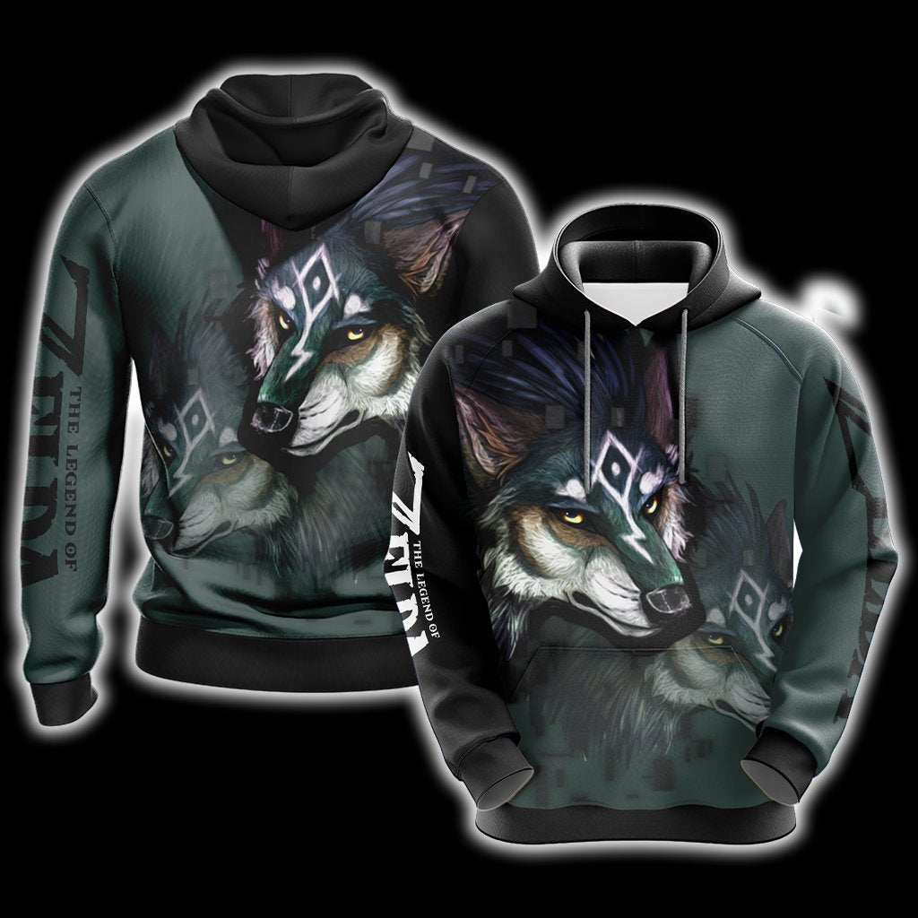 The Legend Of Zelda Link Wolf Unisex 3D T-shirt Hoodie