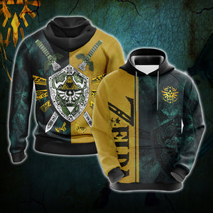 The Legend Of Zelda Unisex 3D T-shirt Zip Hoodie Hoodie S 