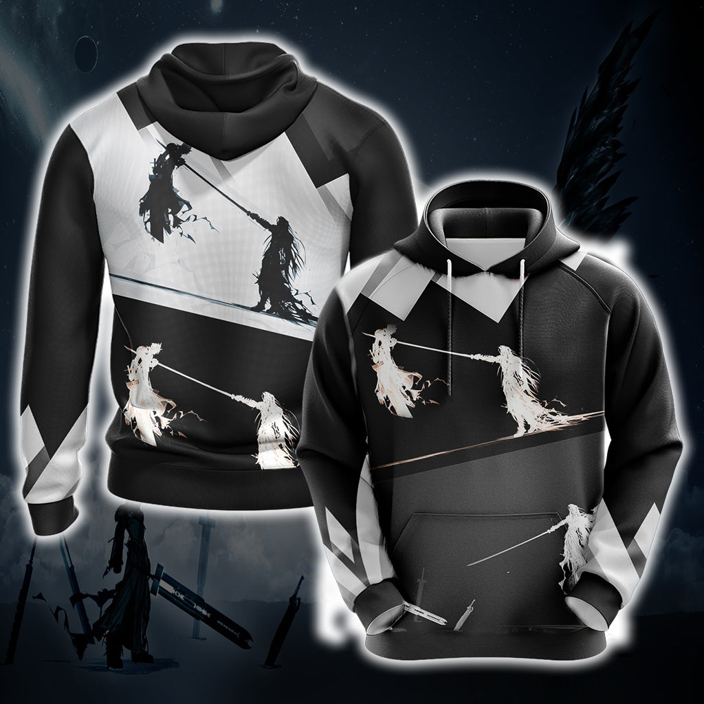 Final Fantasy 7 - Sephiroth v Cloud Unisex 3D T-shirt Hoodie
