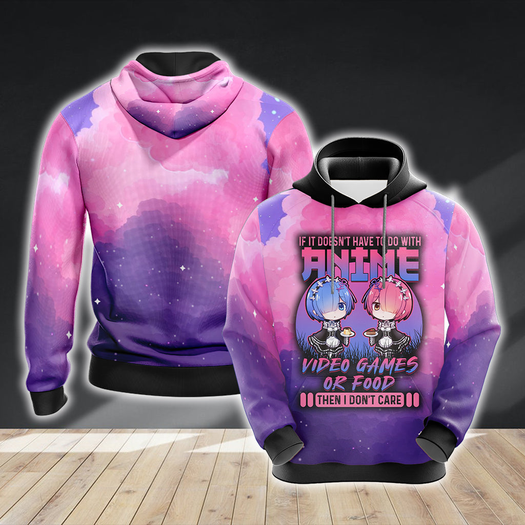 If it doesn't have to do with anime, video games, or food Unisex 3D T-shirt Hoodie