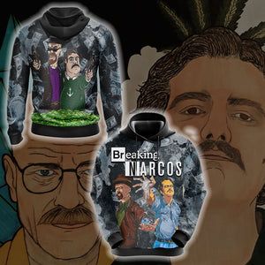 Breaking Bad x Narcos Unisex 3D T-shirt Hoodie S 