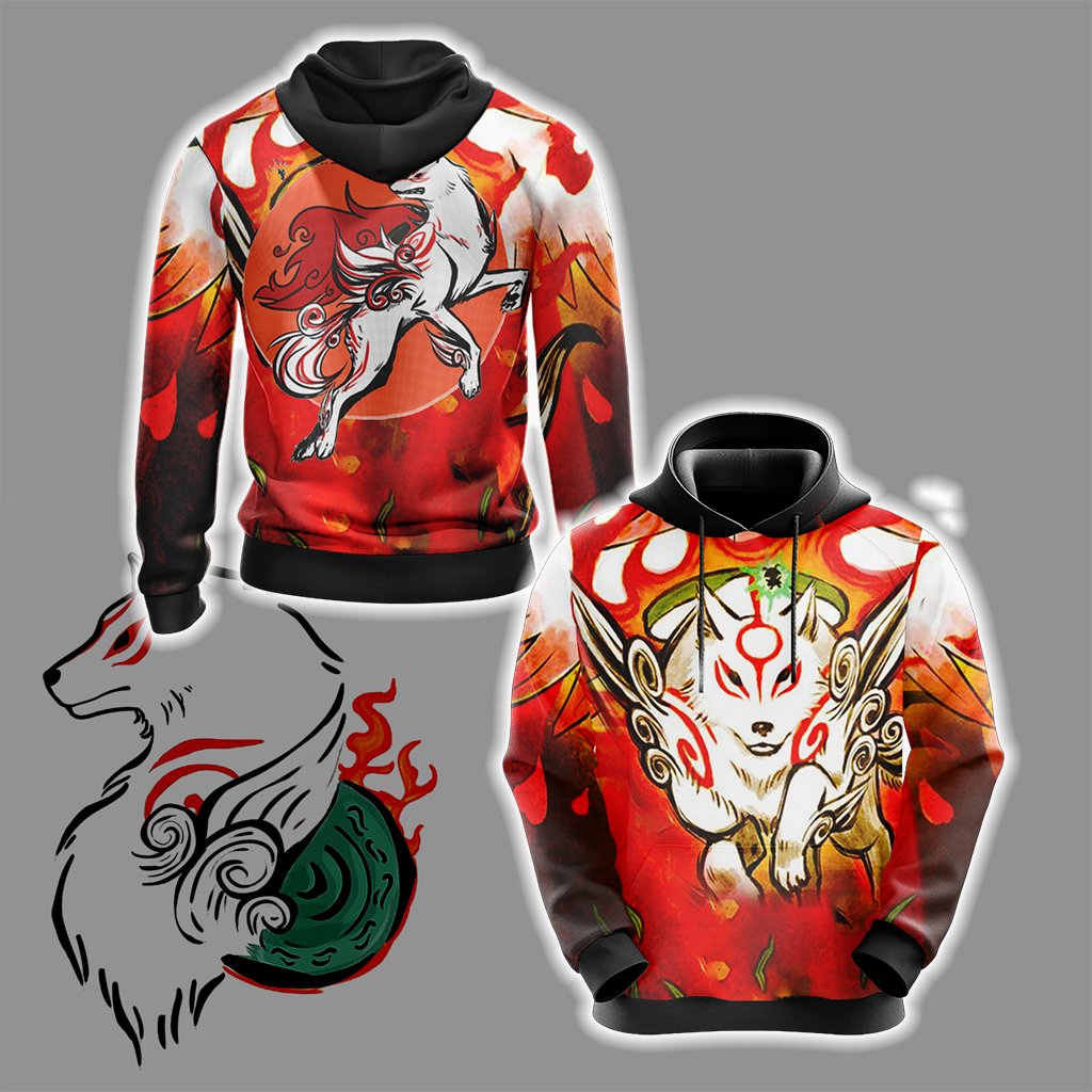 Okami Unisex 3D T-shirt Hoodie