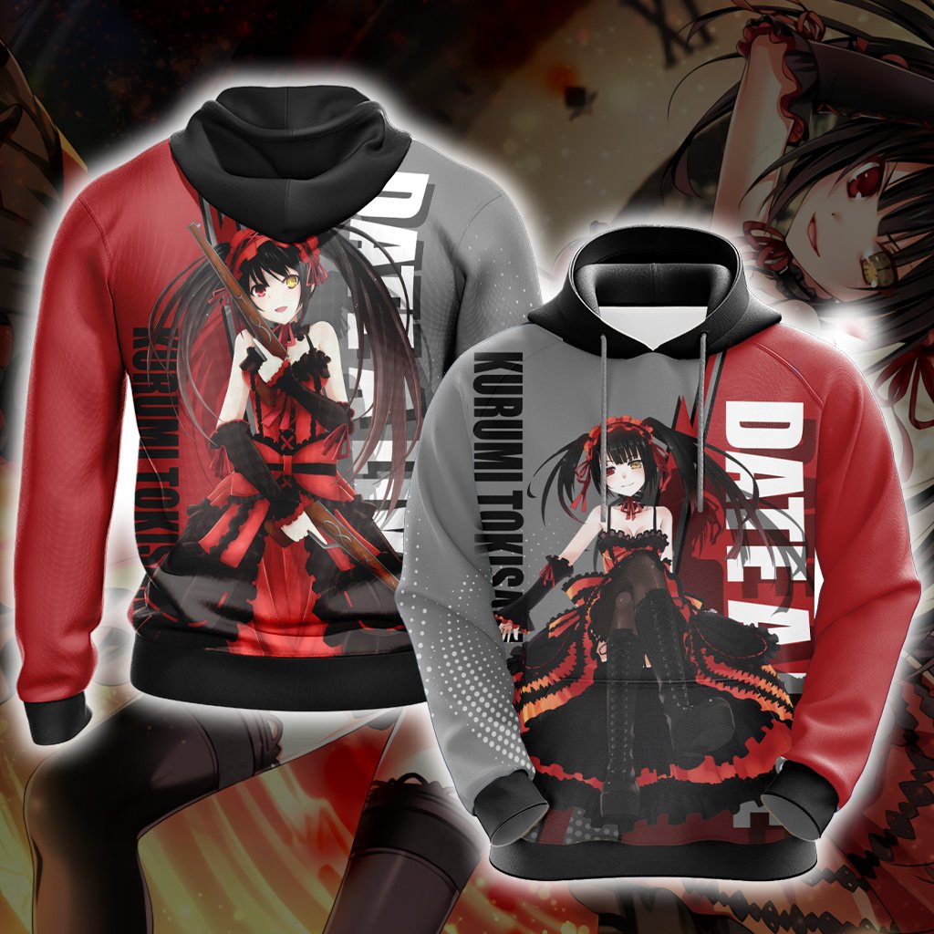 Date A Live Kurumi Tokisaki 3D T-shirt Hoodie