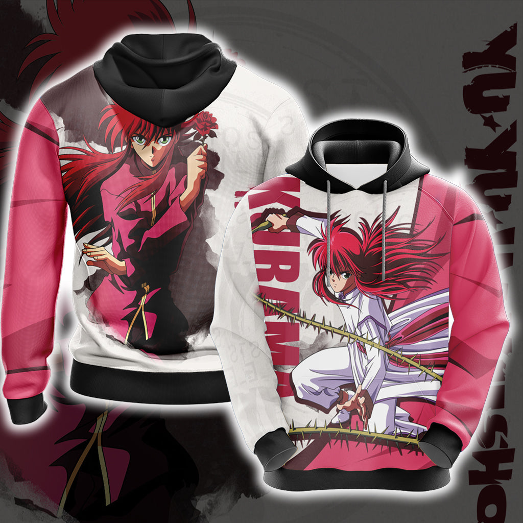 Yu Yu Hakusho Kurama Unisex 3D T-shirt Hoodie